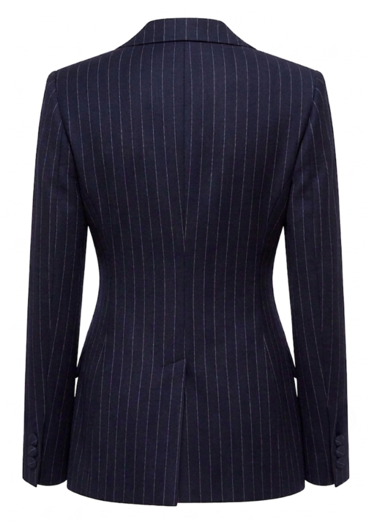 Women’s Luxury Navy Blue Pinstripe Suit