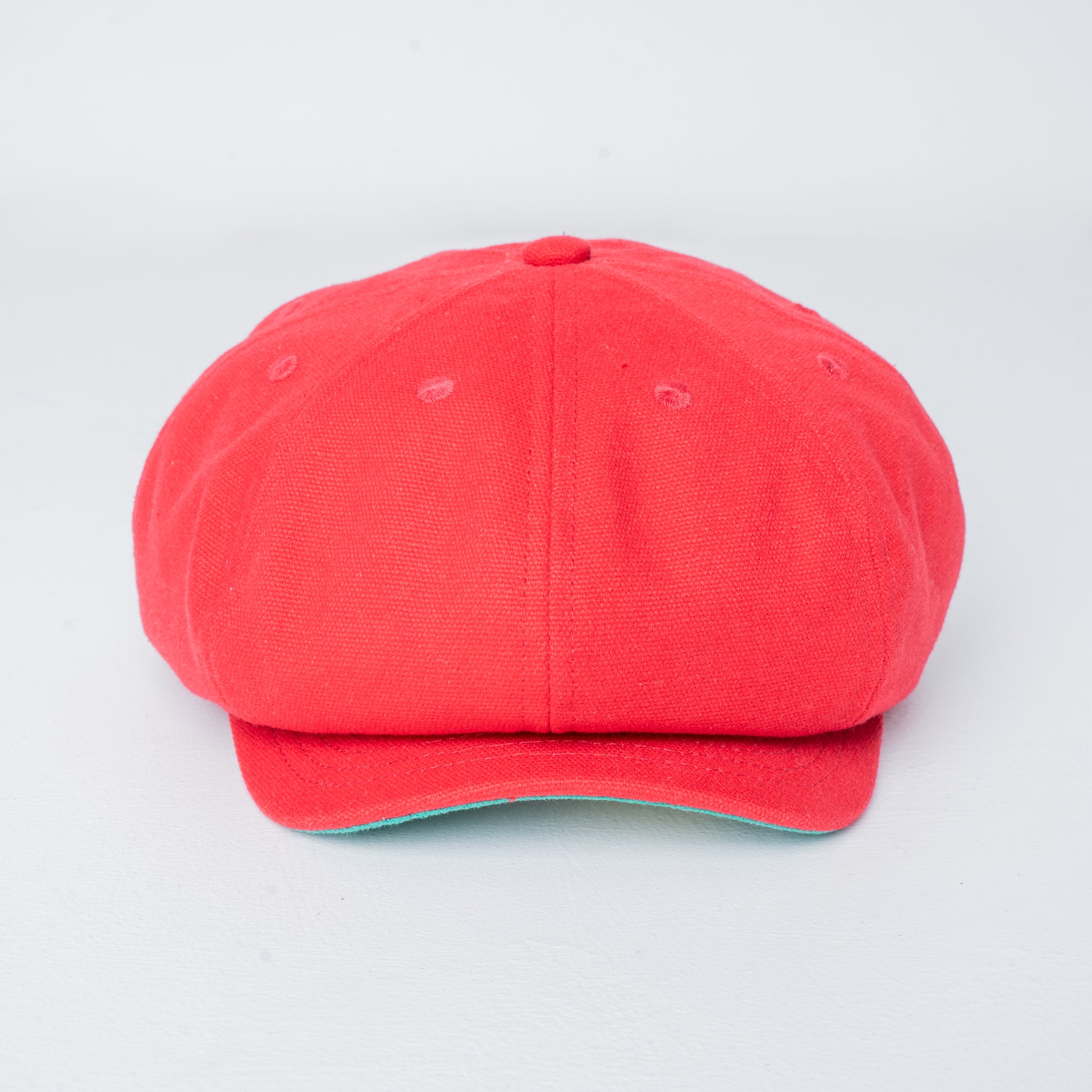 Bianca Red Newsboy Cap | High-Quality Cotton Cap