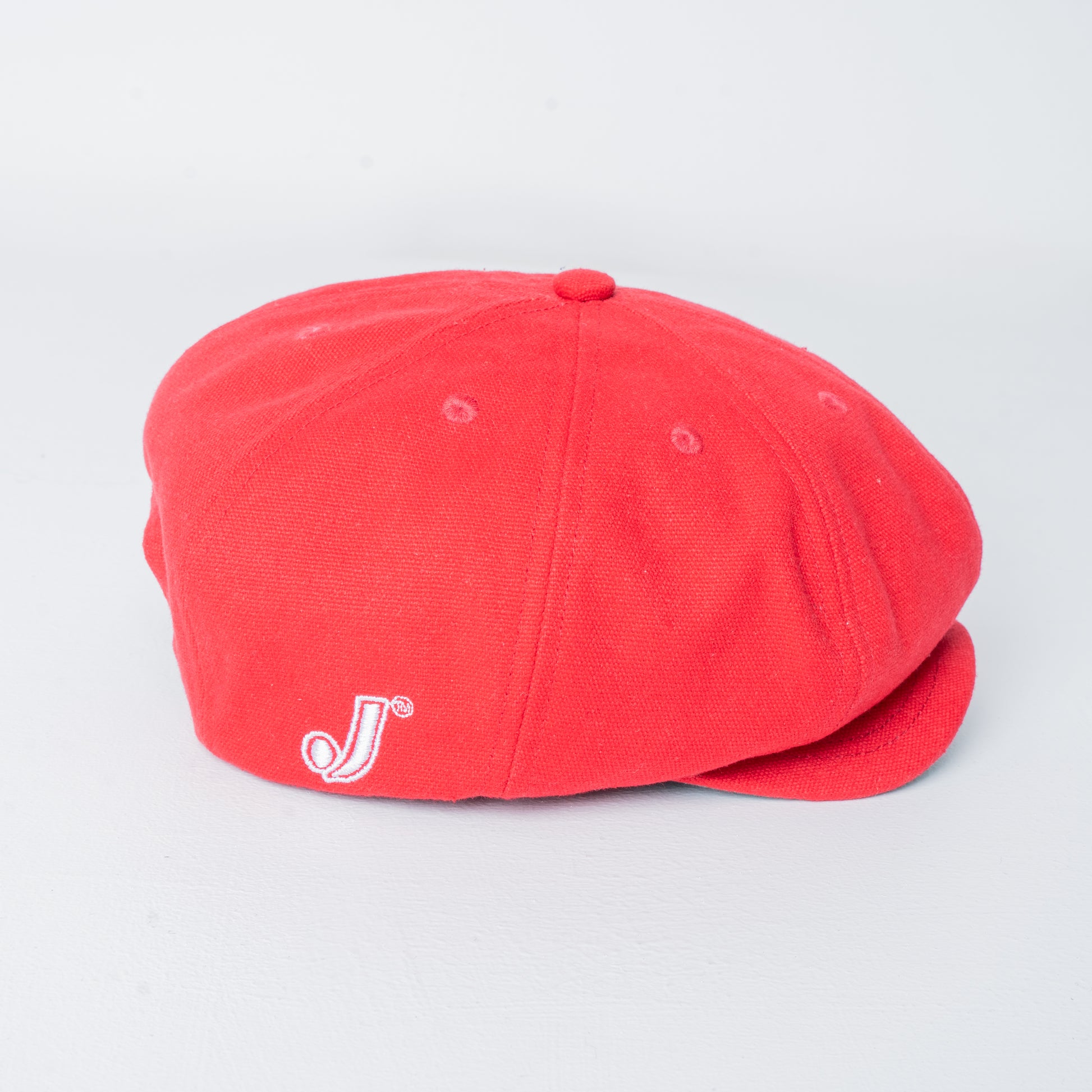 Bianca Red Newsboy Cap | High-Quality Cotton Cap