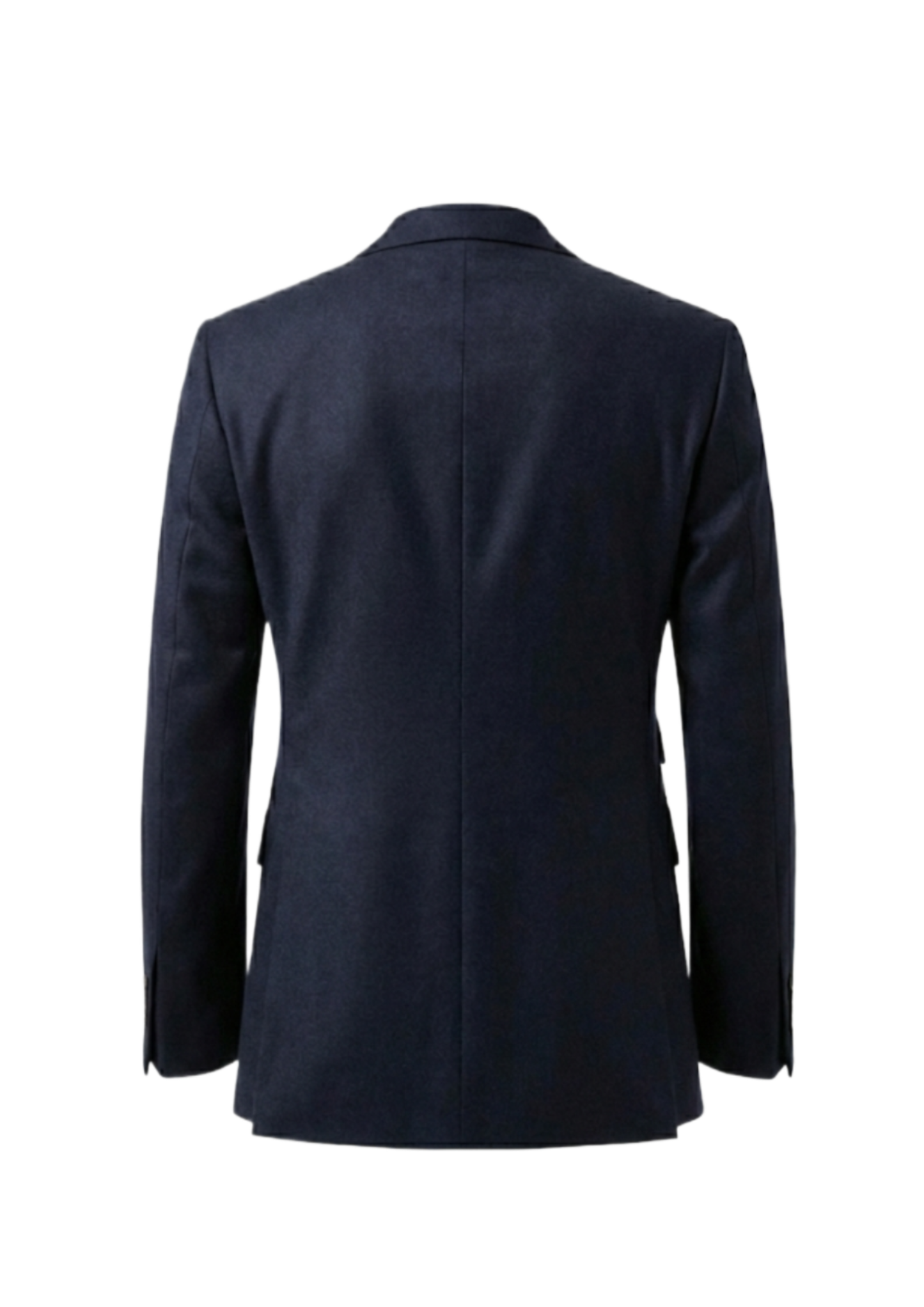 Men’s Luxury Navy Blue Double-Breasted Wool Suit