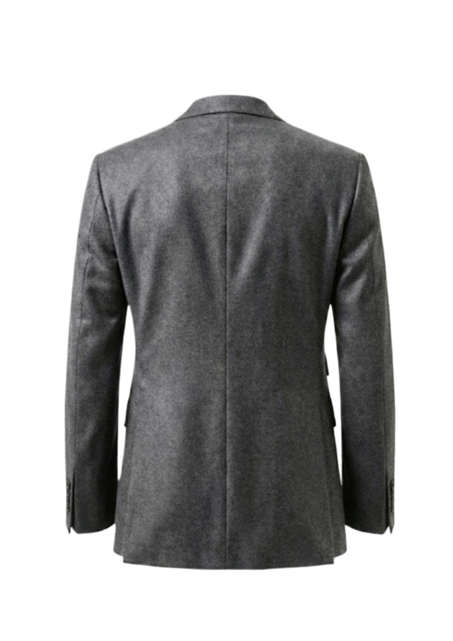 Men’s Luxury Grey Double-Breasted Wool Suit