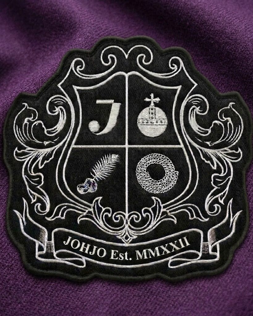 Women’s Purple Wool Blazer with Crest – available in other colours