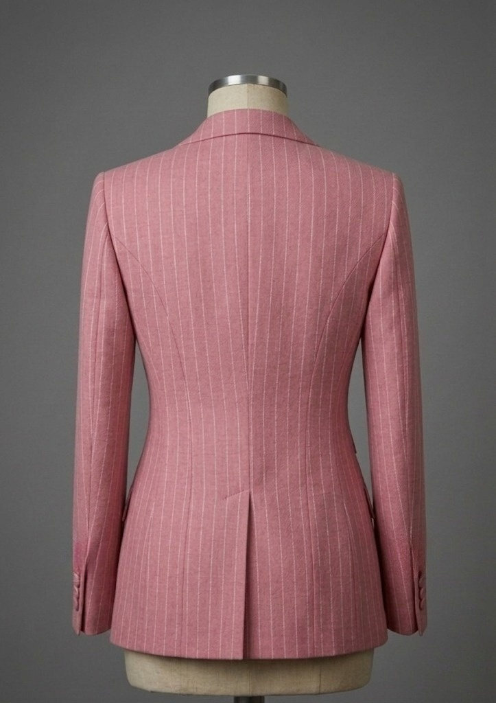 Women’s Luxury Pink Pinstripe Suit
